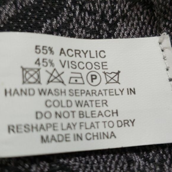 Charcoal gray large scarf, shawl. So soft. - Picture 6 of 8